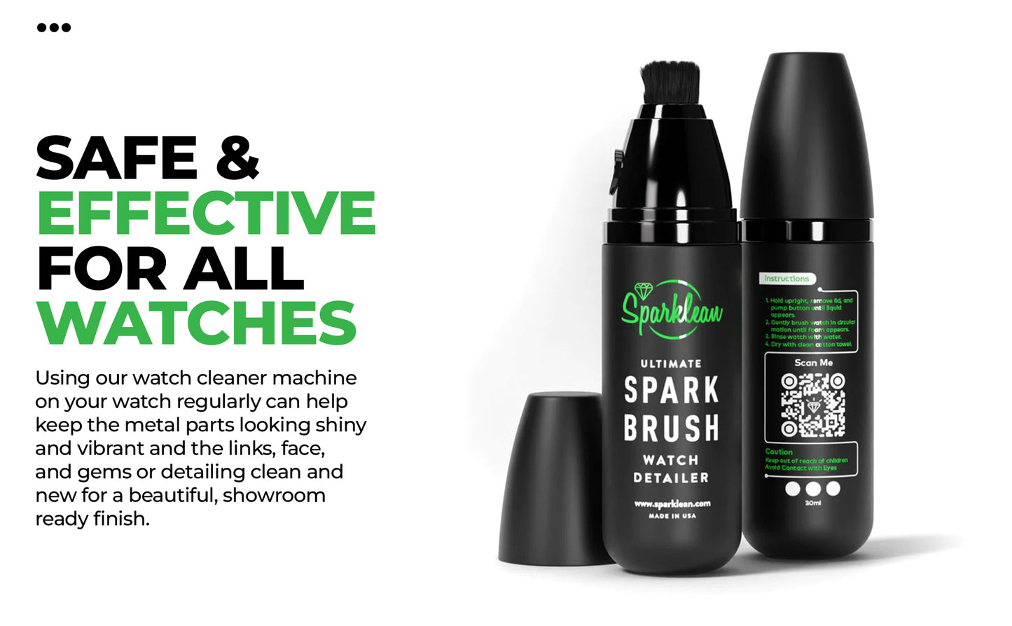 Sparkbrush Soft-Bristle Gentle en todos los metales, joyas y relojes